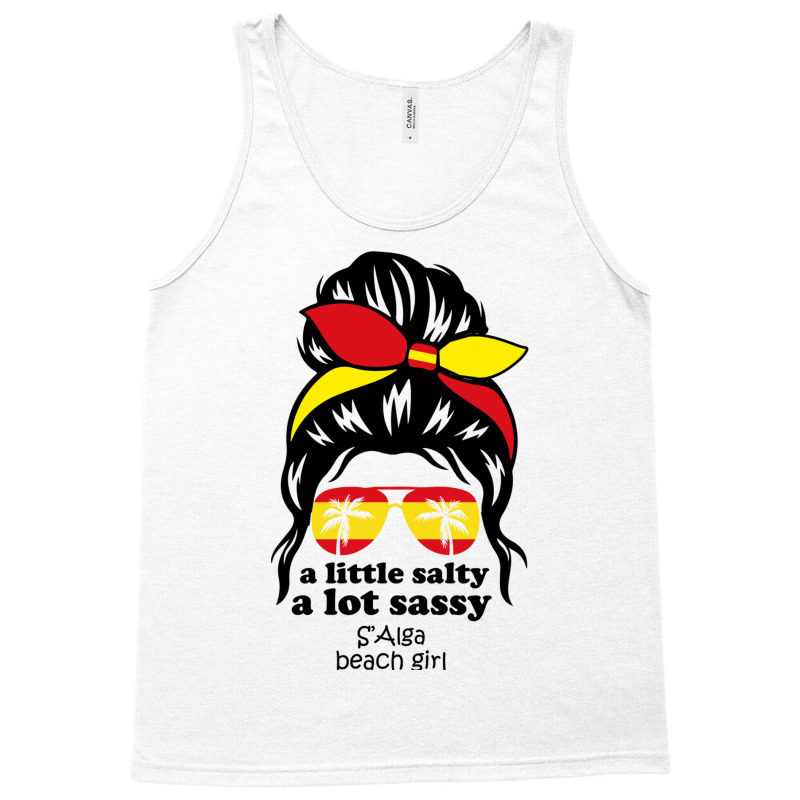 A Lot Sassy Beach Girl  S Alga Beach, Spain Tank Top | Artistshot