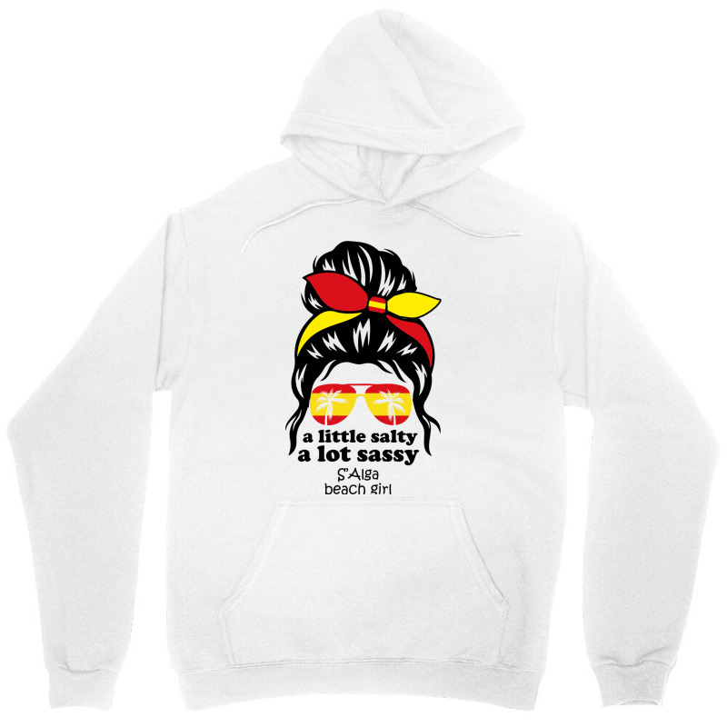 A Lot Sassy Beach Girl  S Alga Beach, Spain Unisex Hoodie | Artistshot