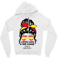 A Lot Sassy Beach Girl  S Alga Beach, Spain Zipper Hoodie | Artistshot