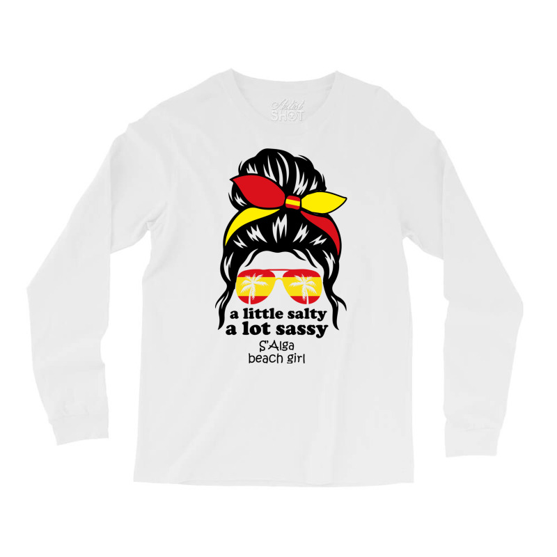 A Lot Sassy Beach Girl  S Alga Beach, Spain Long Sleeve Shirts | Artistshot