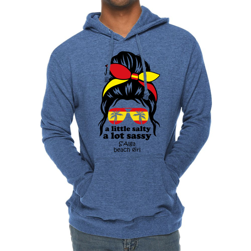 A Lot Sassy Beach Girl  S Alga Beach, Spain Lightweight Hoodie | Artistshot