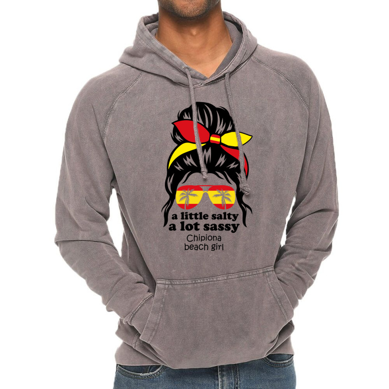 A Lot Sassy Beach Girl  Chipiona Beach, Spain Vintage Hoodie | Artistshot