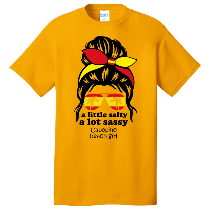 A Lot Sassy Beach Girl  Cabopino Beach, Spain Basic T-shirt | Artistshot