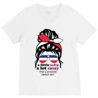 A Lot Sassy Beach Girl   The Corniche,france V-neck Tee | Artistshot