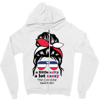 A Lot Sassy Beach Girl   The Corniche,france Zipper Hoodie | Artistshot