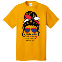 A Lot Sassy Beach Girl   Tobacco Caye Beach, Beliz Basic T-shirt | Artistshot