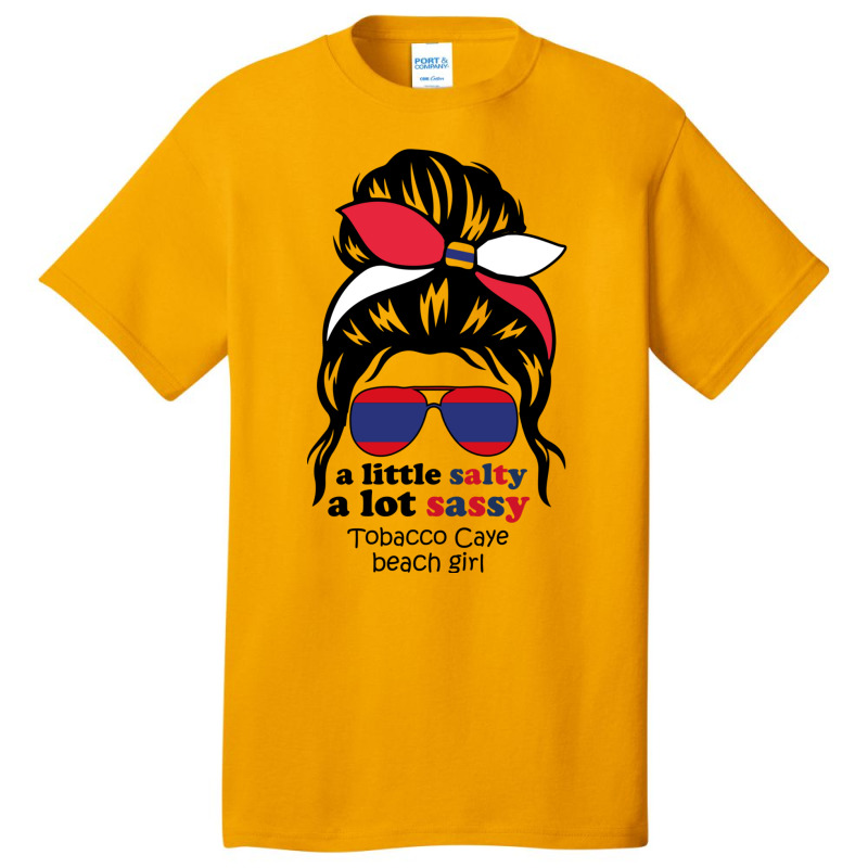 A Lot Sassy Beach Girl   Tobacco Caye Beach, Beliz Basic T-shirt | Artistshot