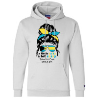 A Lot Sassy Beach Girl   Tobacco Caye Beach,bahama Champion Hoodie | Artistshot