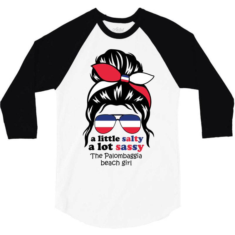 A Lot Sassy Beach Girl   Palombaggia,france 3/4 Sleeve Shirt | Artistshot