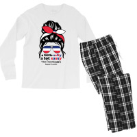 A Lot Sassy Beach Girl   Palombaggia,france Men's Long Sleeve Pajama Set | Artistshot