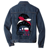 A Lot Sassy Beach Girl   Port Aransas Beach, Texas Men Denim Jacket | Artistshot