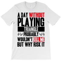 A Day Without Playing Triangle Funny Quote T-shirt | Artistshot