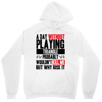 A Day Without Playing Triangle Funny Quote Unisex Hoodie | Artistshot