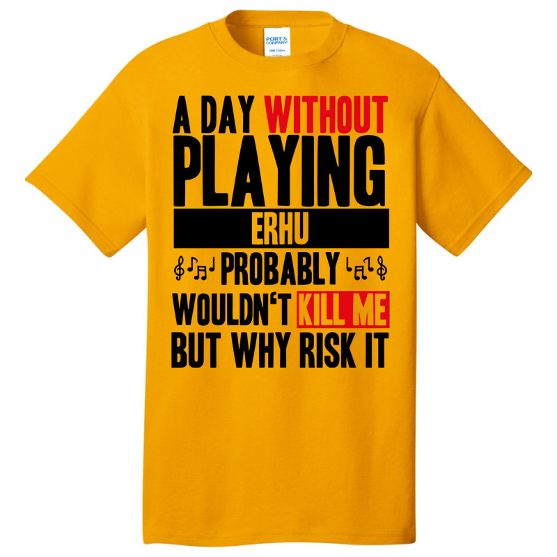 A Day Without Playing Erhu Funny Quote Basic T-shirt | Artistshot