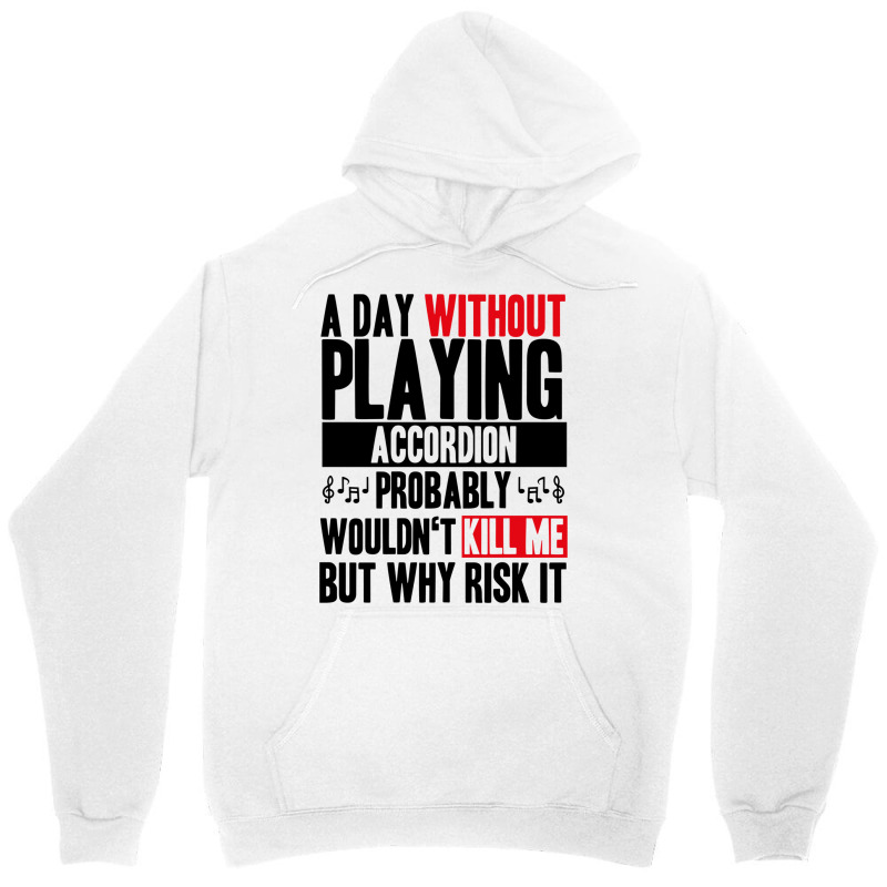 A Day Without Playing Accordion Funny Quote Unisex Hoodie | Artistshot