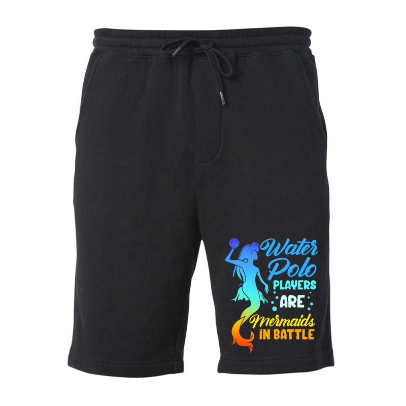 Water Polo Players Are Mermaids In Battle Fleece Short | Artistshot