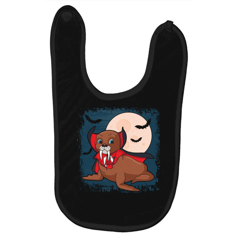 Vampire Seal Halloween Awesome Vampire Fangs Baby Bibs by the perfect present | Artistshot