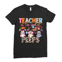 Teacher Of The Sweetest Peeps Ladies Fitted T-shirt | Artistshot