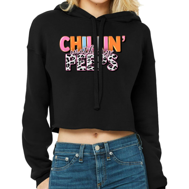 Chillin With My Peeps Cropped Hoodie | Artistshot