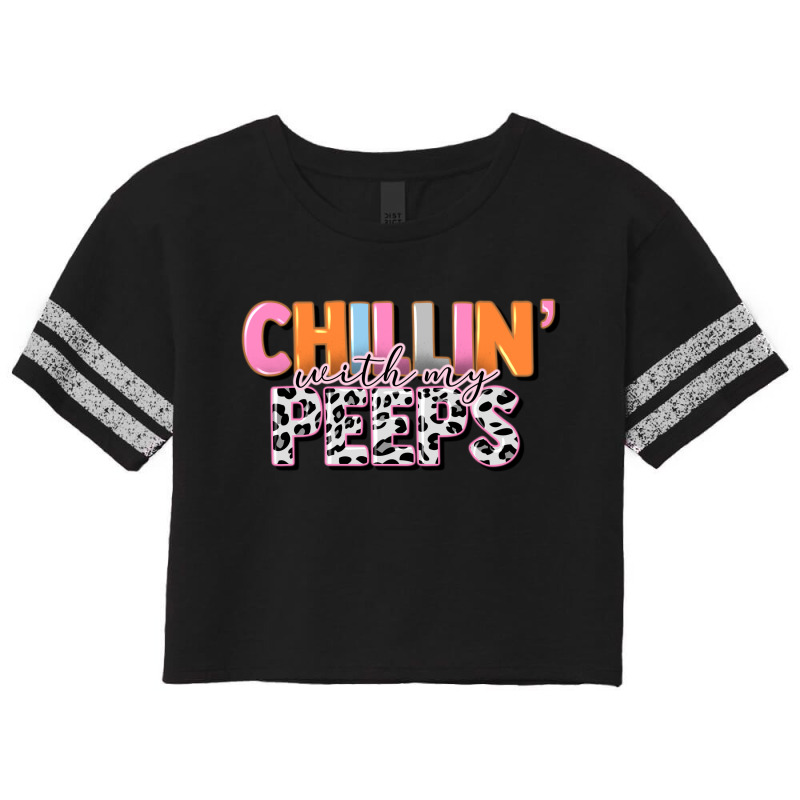 Chillin With My Peeps Scorecard Crop Tee | Artistshot