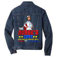 The Nurses Cape Proof That Nurses Are Superheroes Men Denim Jacket | Artistshot