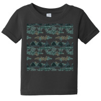 Nature Pattern T  Shirt Minimalist Leaf Line Art Illustration As A Sea Baby Tee | Artistshot