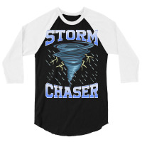 Storm Chaser Tornado Hurricane   Thunderstorm 3/4 Sleeve Shirt | Artistshot