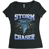 Storm Chaser Tornado Hurricane   Thunderstorm Women's Triblend Scoop T-shirt | Artistshot