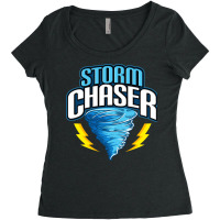 Storm Chaser Tornado Hurricane   Thunderstorms Women's Triblend Scoop T-shirt | Artistshot