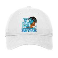 Cervical Cancer Survivor Black Woman Adjustable Cap | Artistshot