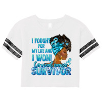 Cervical Cancer Survivor Black Woman Scorecard Crop Tee | Artistshot