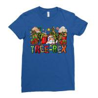 Tree Rex Coffee Cups Ladies Fitted T-shirt | Artistshot