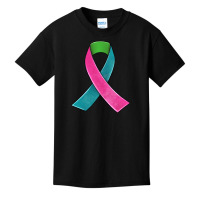 Metastatic Breast Cancer Ribbon Basic Youth T-shirt | Artistshot