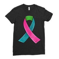 Metastatic Breast Cancer Ribbon Ladies Fitted T-shirt | Artistshot