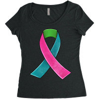 Metastatic Breast Cancer Ribbon Women's Triblend Scoop T-shirt | Artistshot