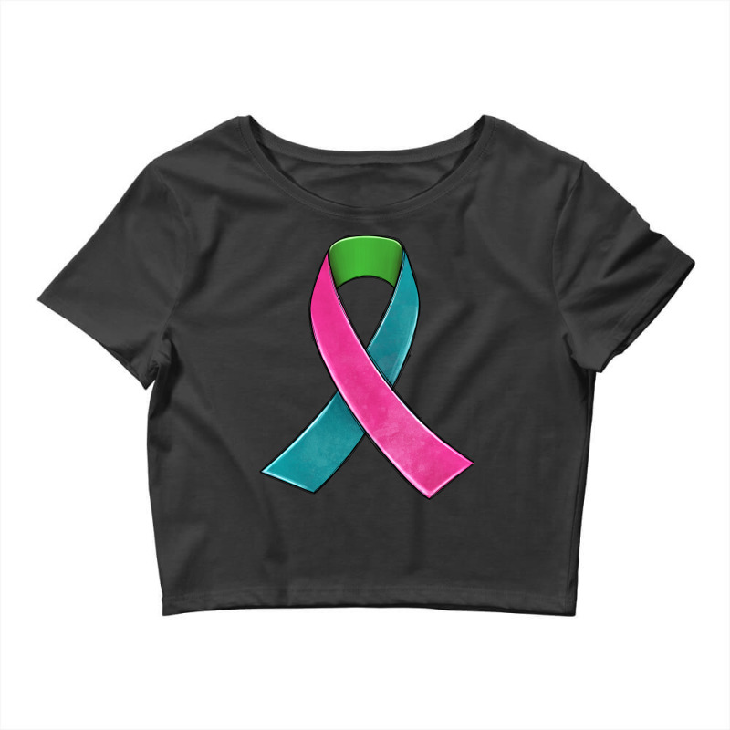 Metastatic Breast Cancer Ribbon Crop Top by JahusDesignShop | Artistshot