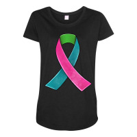 Metastatic Breast Cancer Ribbon Maternity Scoop Neck T-shirt | Artistshot