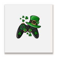 St Patricks Day Gamer Metal Print Square | Artistshot