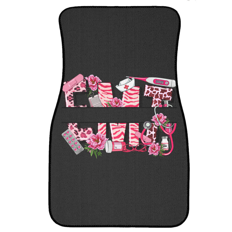 Breast Cancer Emt Emergency Medical Technician Front Car Mat | Artistshot