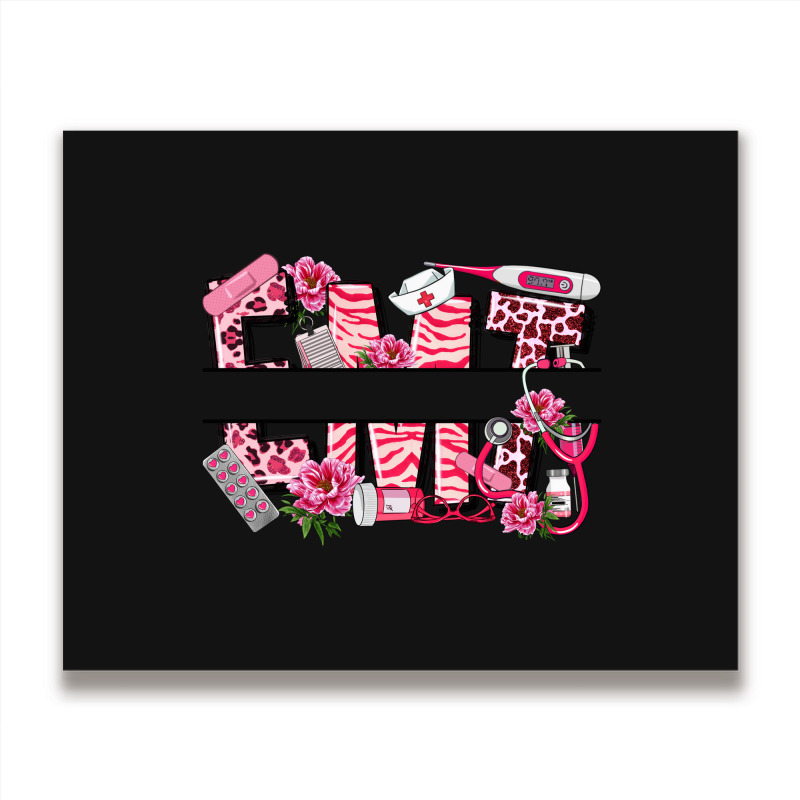 Breast Cancer Emt Emergency Medical Technician Metal Print Horizontal | Artistshot