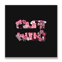 Breast Cancer Emt Emergency Medical Technician Metal Print Square | Artistshot