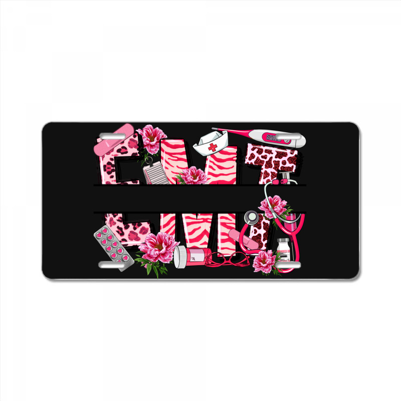 Breast Cancer Emt Emergency Medical Technician License Plate | Artistshot