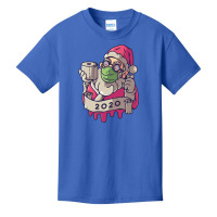 Christmas 2020 Santa Wearing Mask Funny Xmas Costu Basic Youth T-shirt | Artistshot