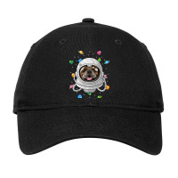 Bulldog Astronaut Dog Deep In Space Cosmic Univers Adjustable Cap | Artistshot