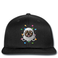 Bulldog Astronaut Dog Deep In Space Cosmic Univers Printed Hat | Artistshot