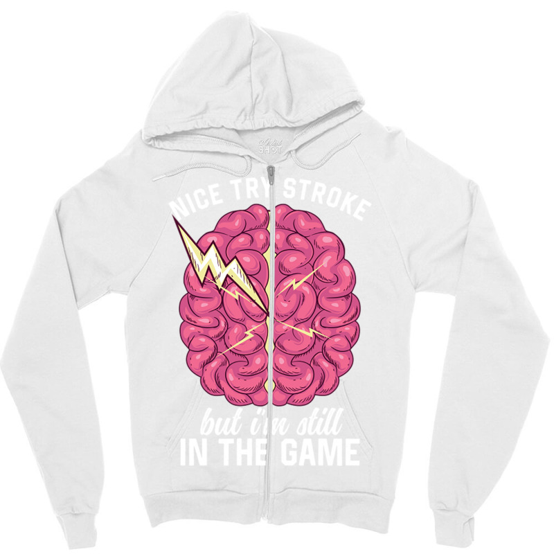 Brain Attack Awareness Stroke Recovery Aneurysm Su Zipper Hoodie | Artistshot