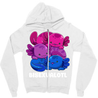 Bisexual Axolotl Bi Pride Flag Bisexualotl Lgbtq P Zipper Hoodie | Artistshot