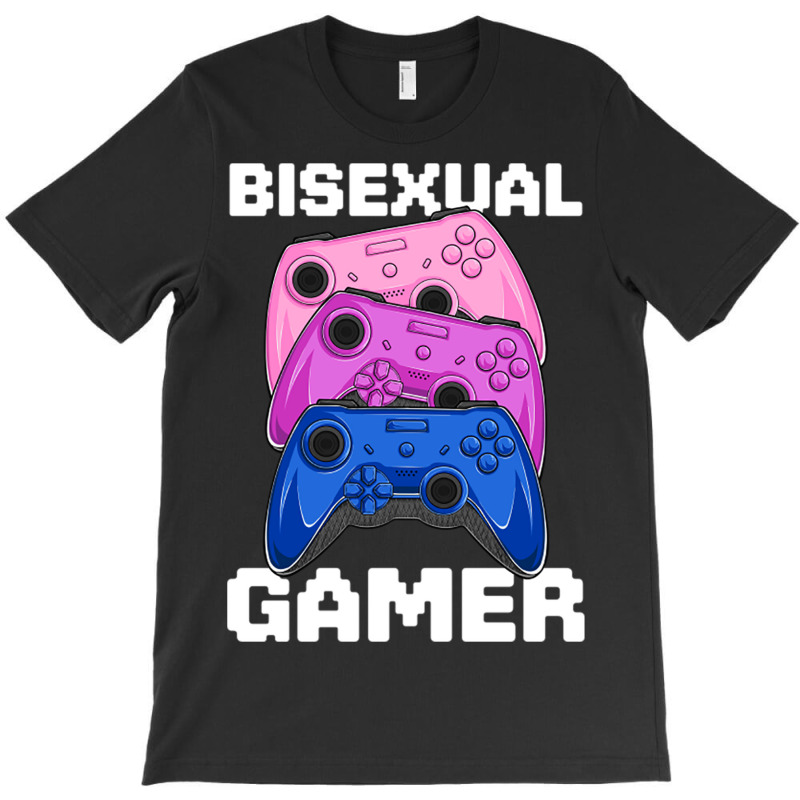 Bisexual Gamer Lgbt Kawaii Anime Gaming Bi Pride F T-shirt | Artistshot