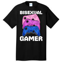 Bisexual Gamer Lgbt Kawaii Anime Gaming Bi Pride F Basic T-shirt | Artistshot