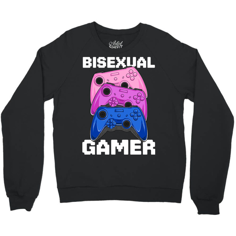 Bisexual Gamer Lgbt Kawaii Anime Gaming Bi Pride F Crewneck Sweatshirt | Artistshot